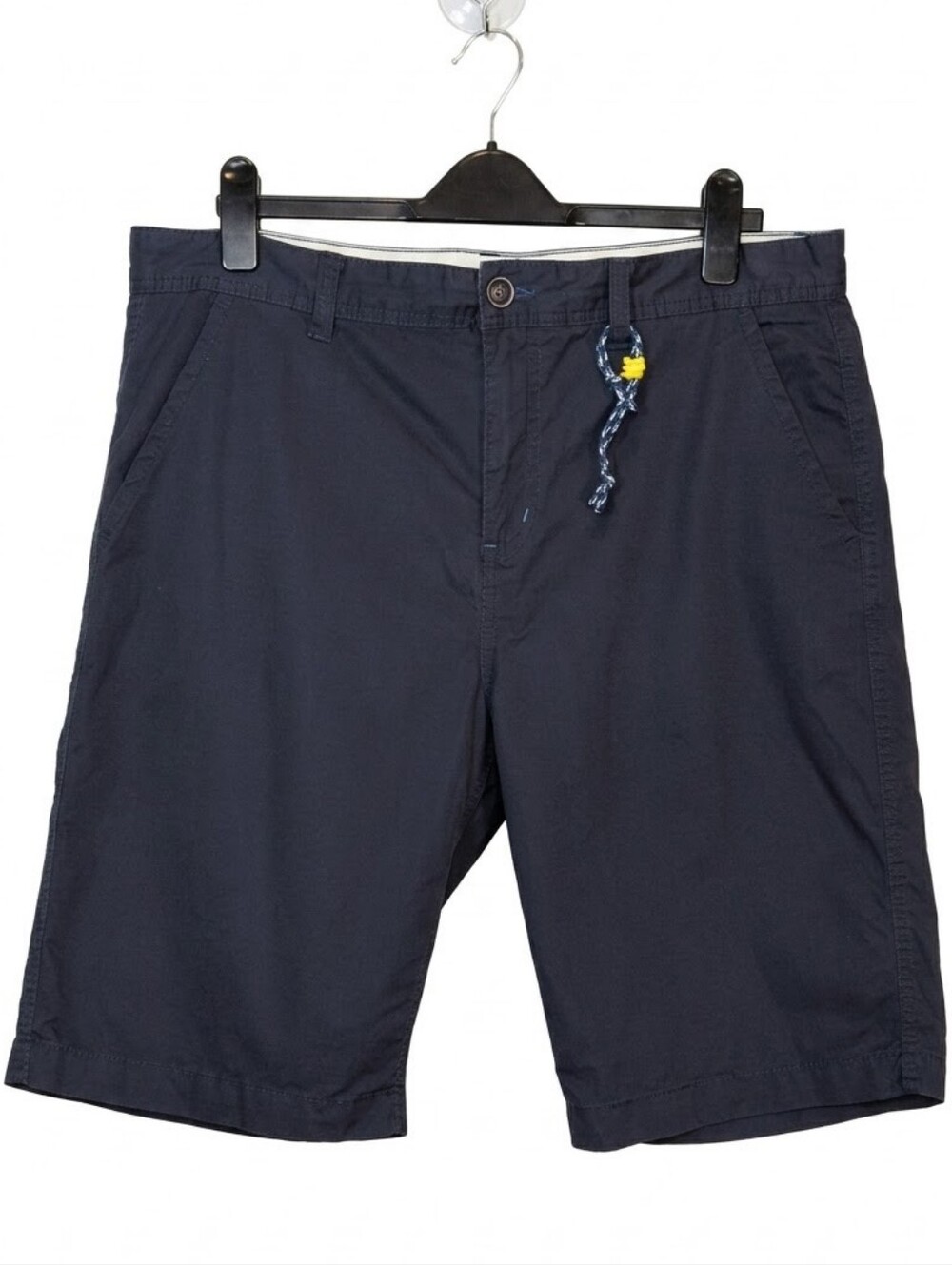 Buffalo David Bitton Navy Blue Men's Chino Shorts Size 36 Cotton Preppy Normcore